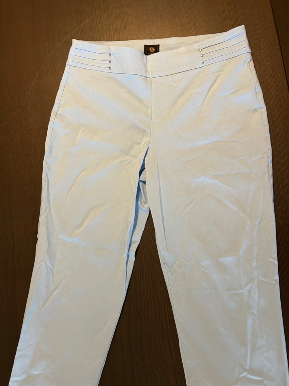 JM Collection Light Blue Stretch Pants